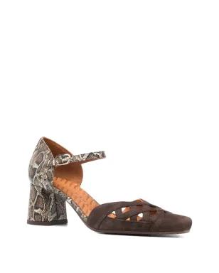 Chie Mihara Airma snakeskin-effect heeled pumps - Brown - サムネイル2