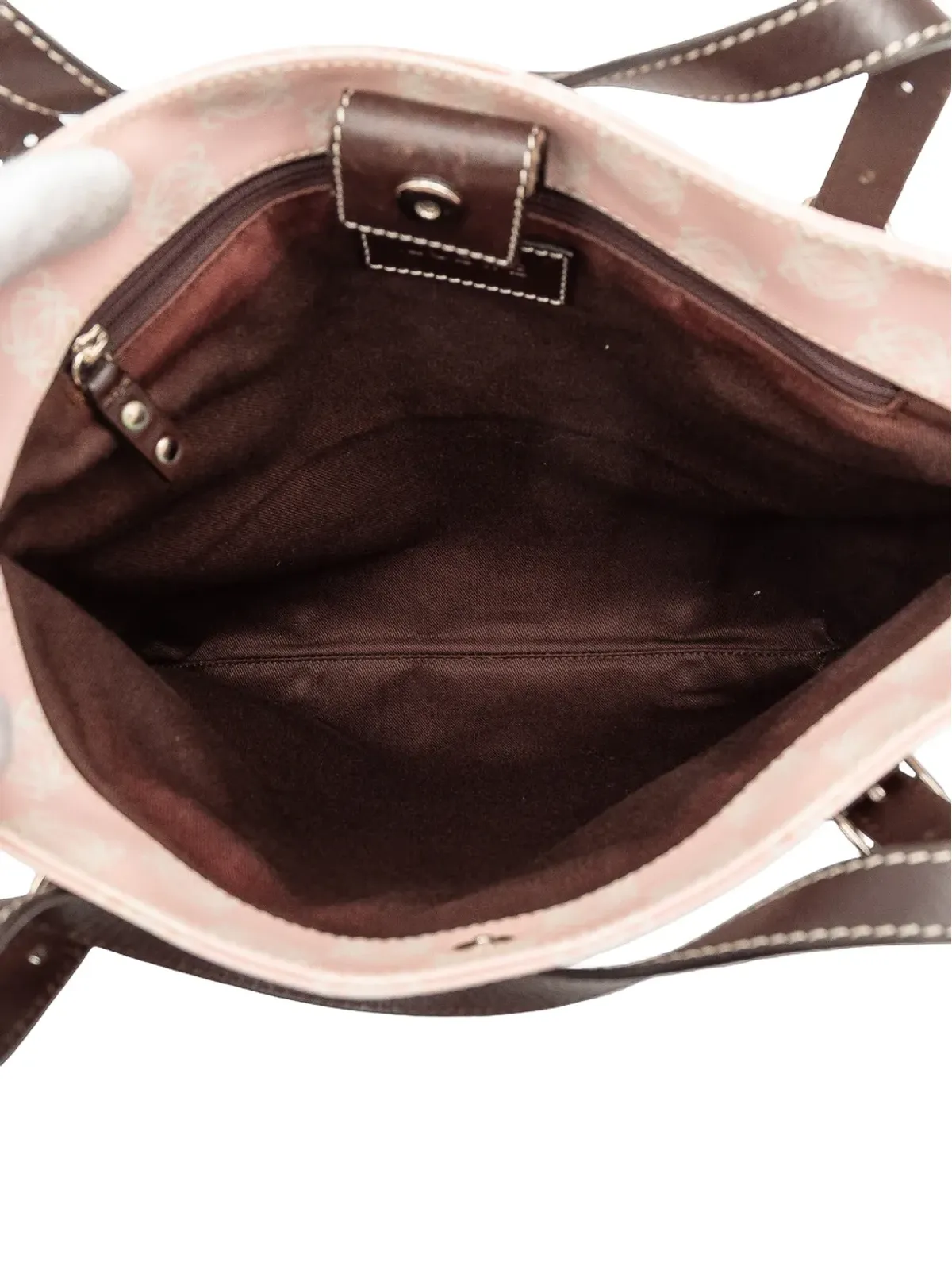 Loewe ビンテージ アナグラム コーテッドキャンバス トートバッグ（2010-2025）- ピンク - 画像5