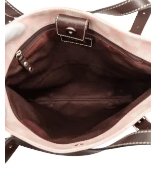 Loewe ビンテージ アナグラム コーテッドキャンバス トートバッグ（2010-2025）- ピンク - サムネイル5