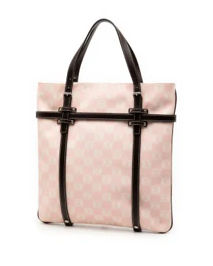 Loewe ビンテージ アナグラム コーテッドキャンバス トートバッグ（2010-2025）- ピンク - サムネイル3