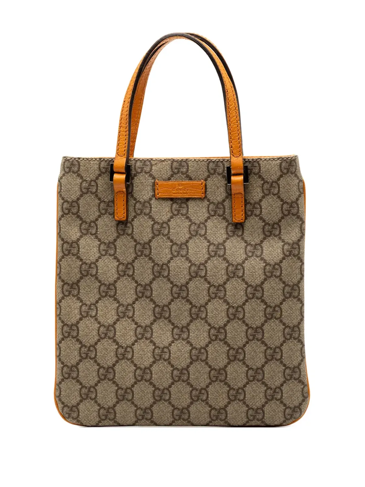 Gucci Pre-Owned GG Supreme ハンドバッグ（ブラウン） - 画像1