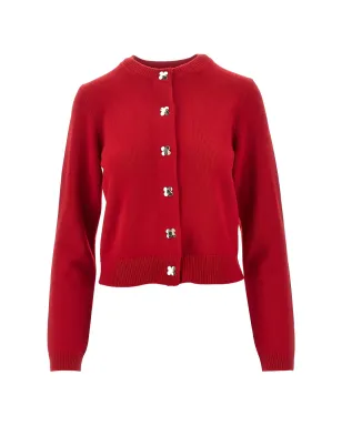 Tory Burch 花ボタン付きカーディガン - サムネイル1