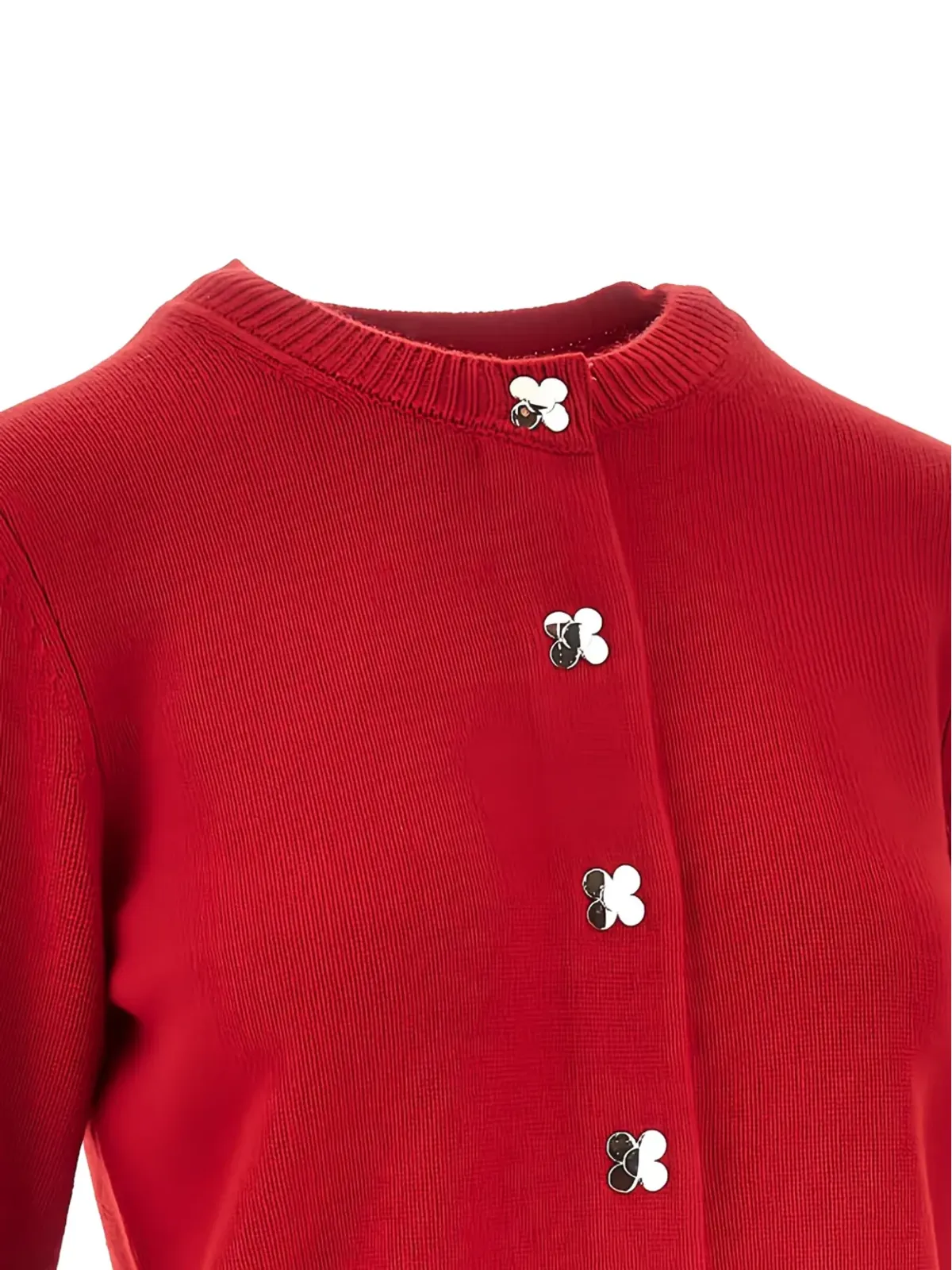 Tory Burch 花ボタン付きカーディガン - 画像2