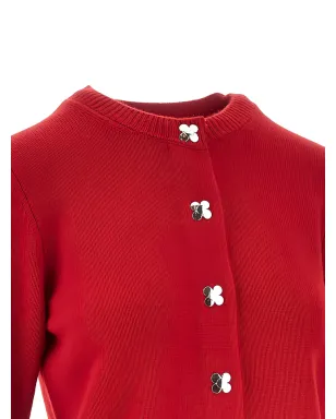 Tory Burch 花ボタン付きカーディガン - サムネイル2