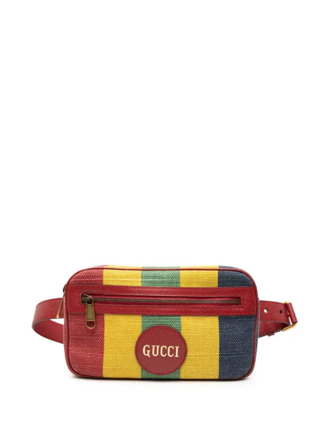 Gucci Pre-Owned Gucci Pre-Owned バイアデラ キャンバスストライプ ベルトバッグ - マルチカラーの商品画像