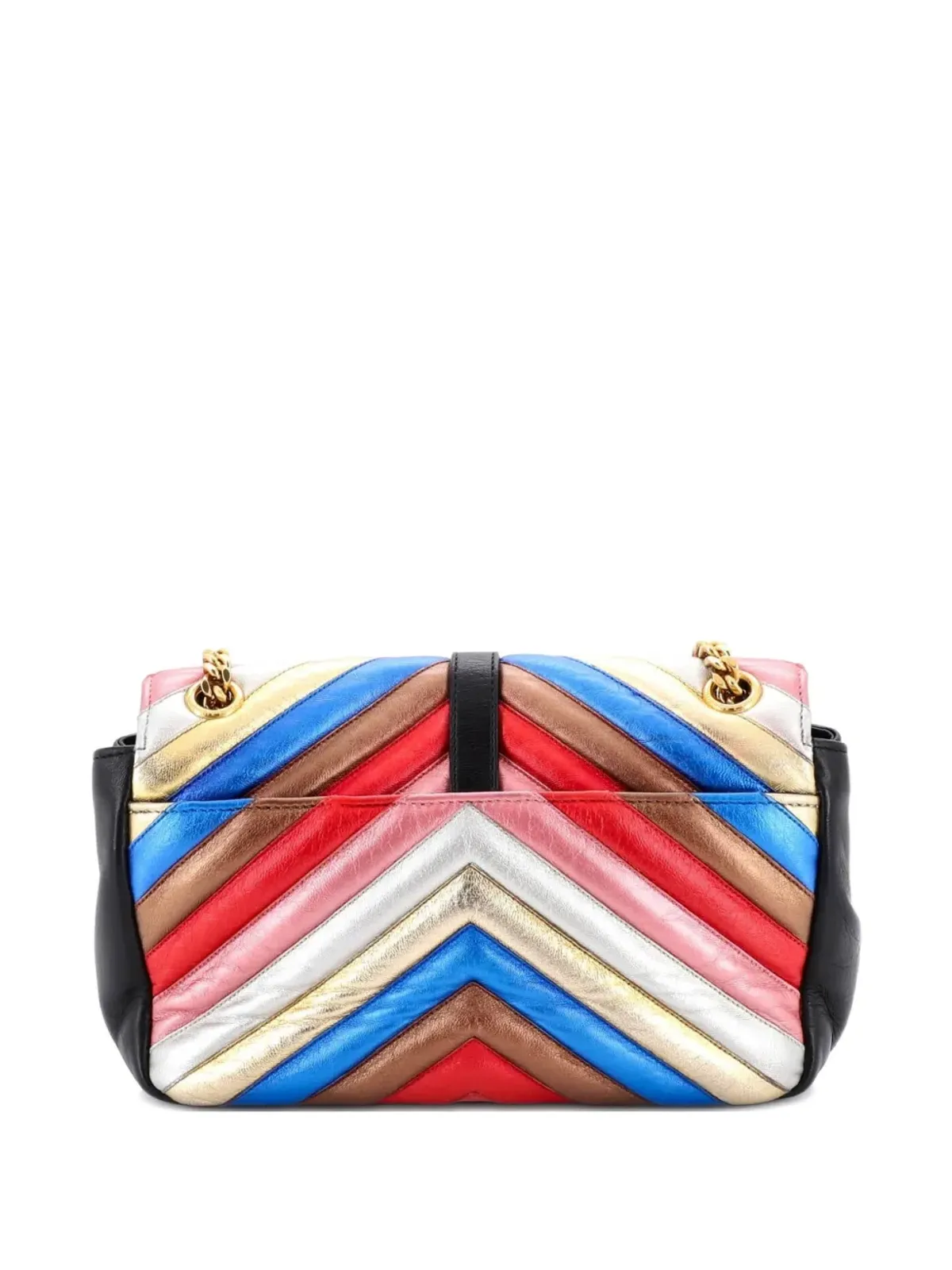 Saint Laurent Pre-Owned クラシックモノグラム スラウチー エンベロープ マテラスチェボン レザー ミディアム サッチェル - ブラック - 画像2