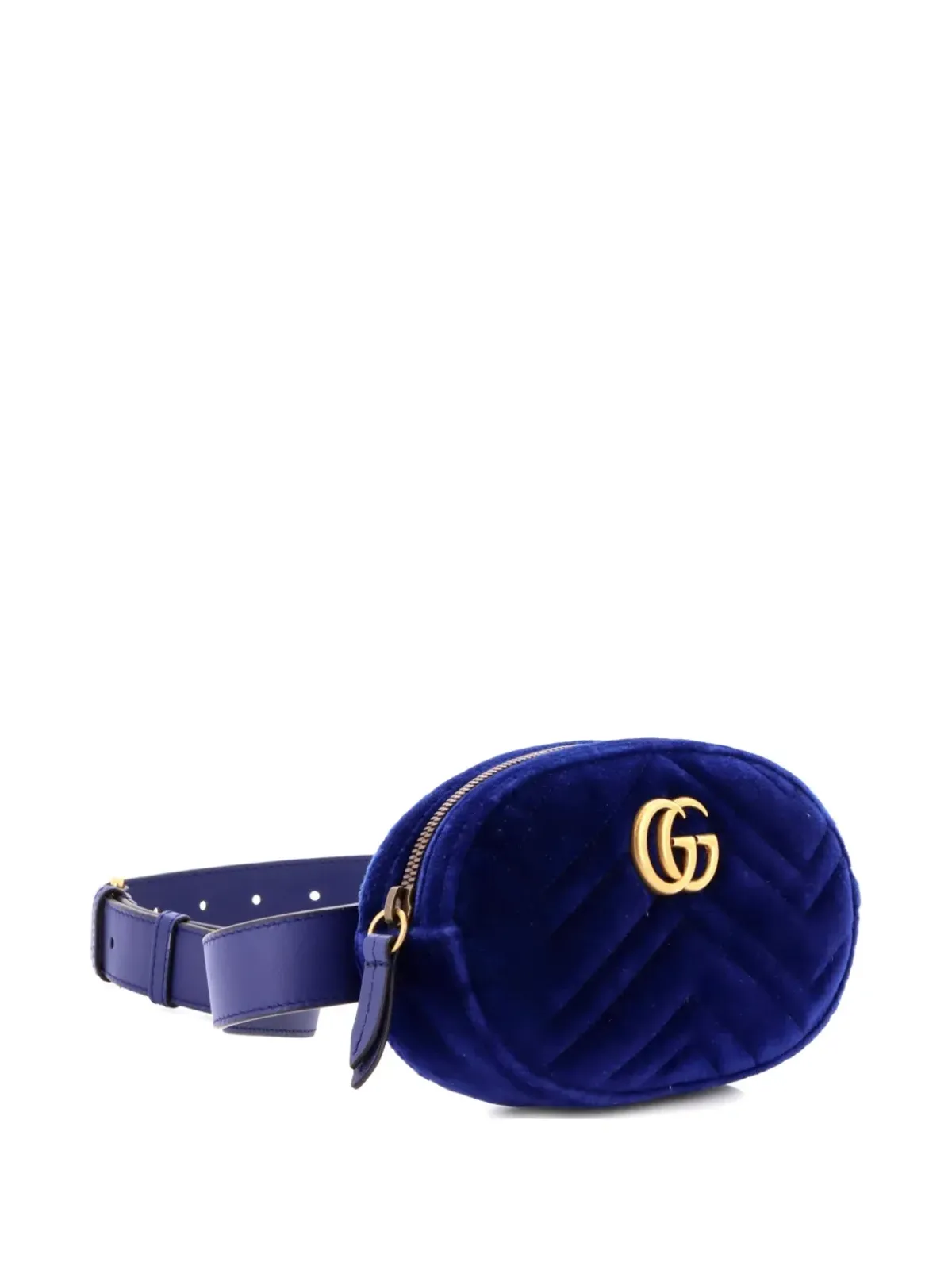 Gucci Pre-Owned GG Marmont Matelasse Velvet ベルトバッグ - 画像3