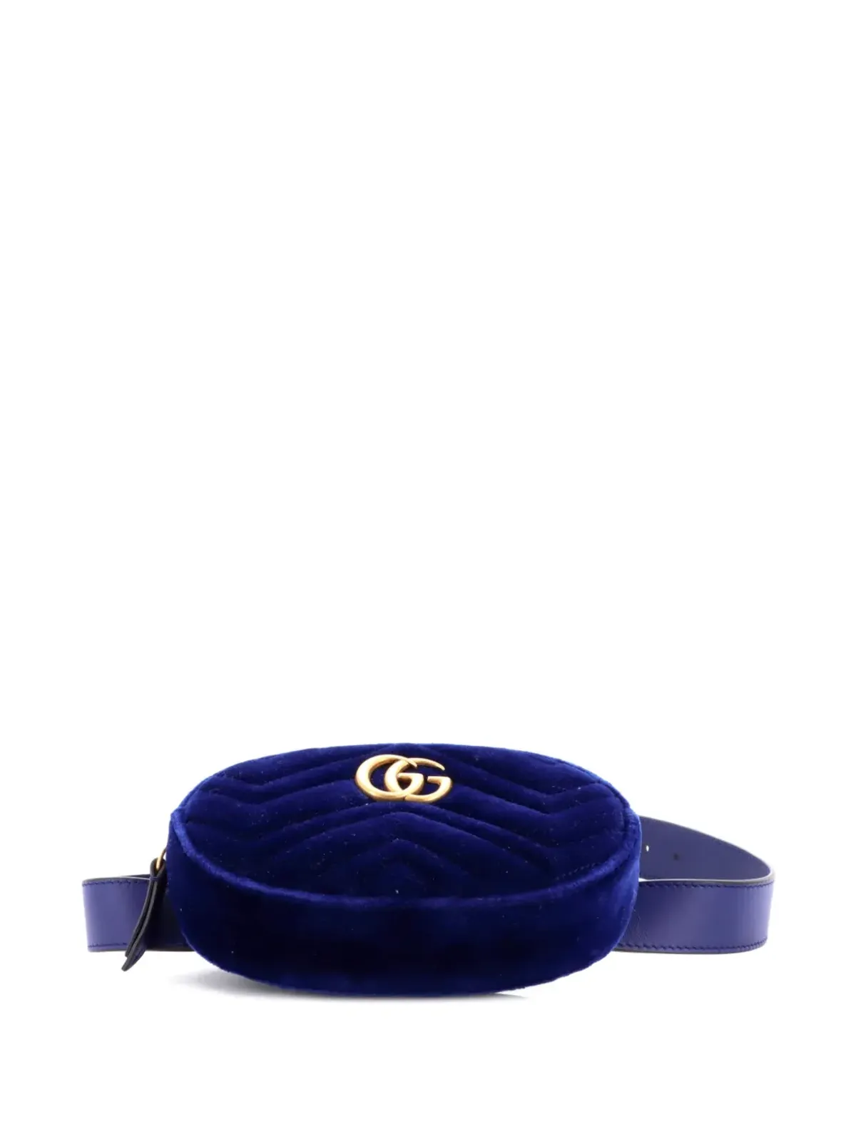 Gucci Pre-Owned GG Marmont Matelasse Velvet ベルトバッグ - 画像4