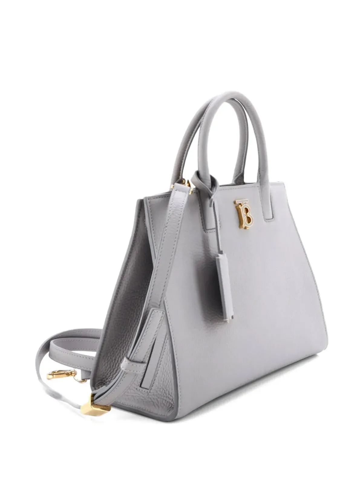 Burberry Pre-Owned Frances Tote Leather Mini shoulder bag - Grey - 画像3