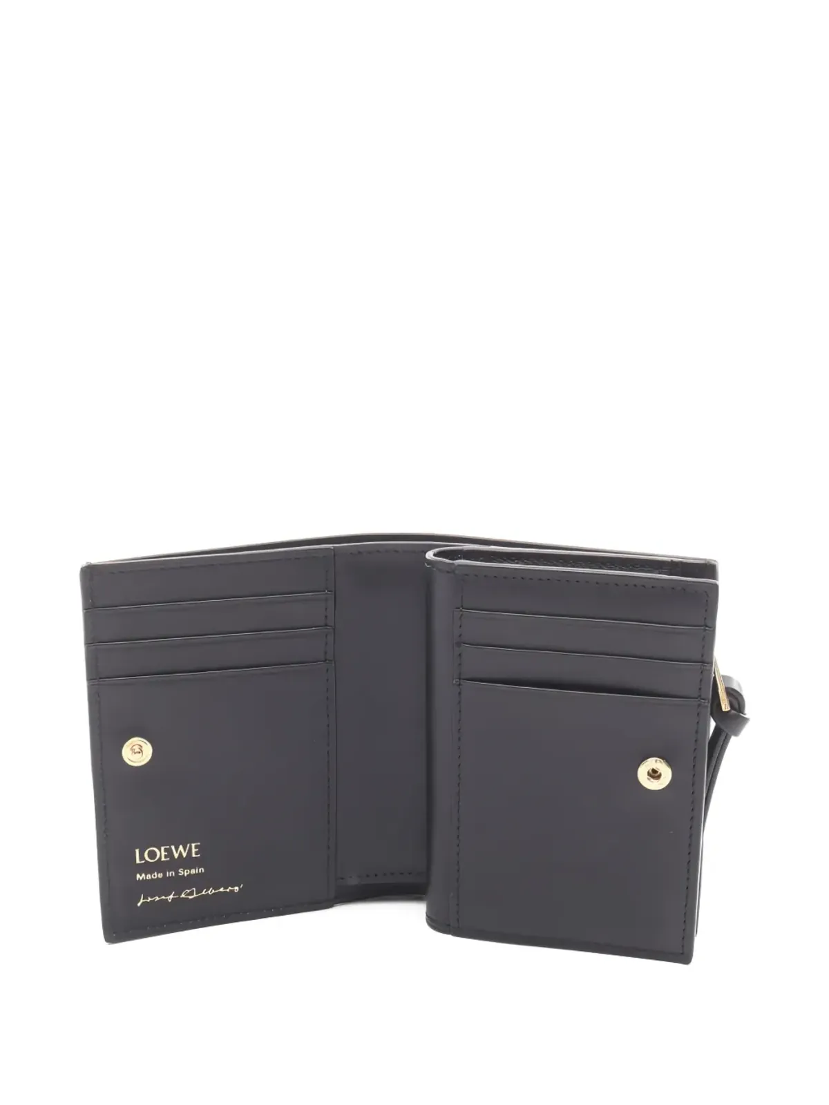 Loewe Pre-Owned アルバーズ×ロエベ 幾何学模様の二つ折り財布 - 画像3