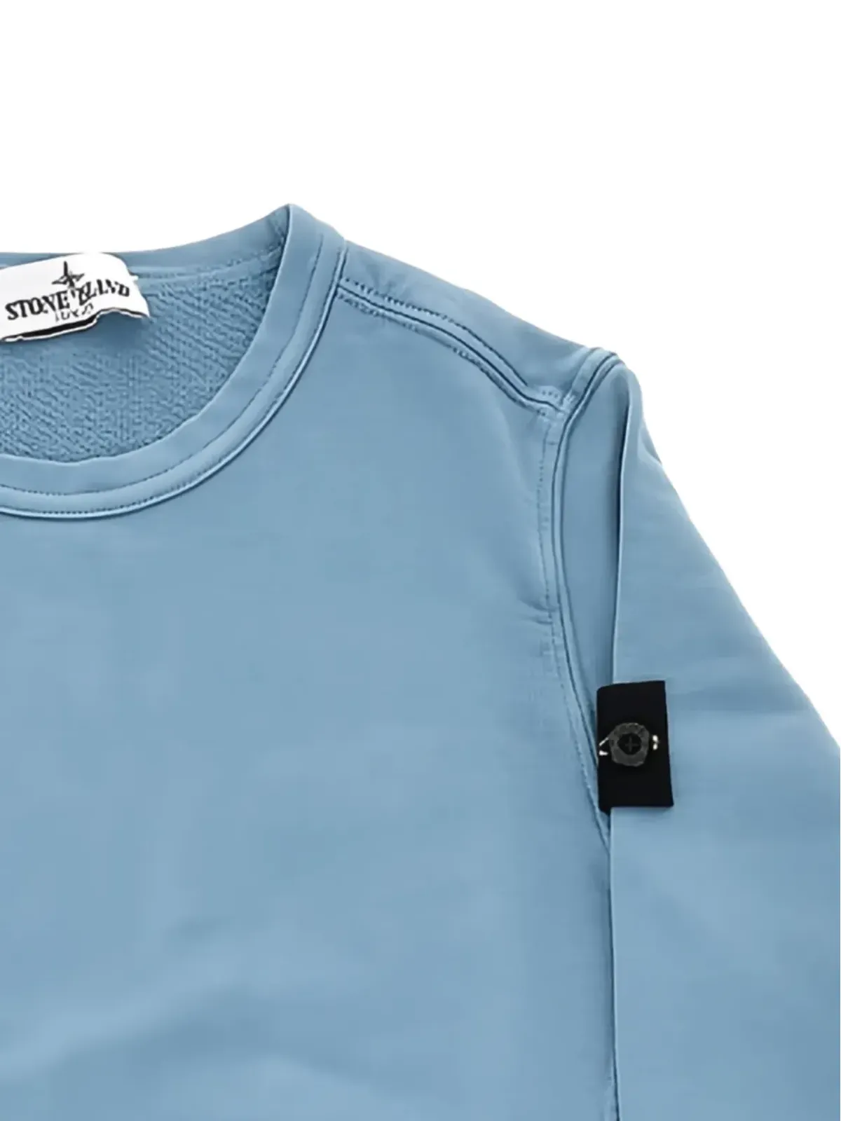 Stone Island Junior リブ編みバッジ付きスウェットシャツ - 画像2
