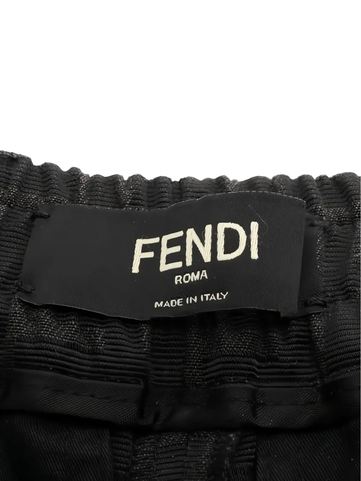 Fendi Pre-Owned ロゴ柄パンツ グレー - 画像4