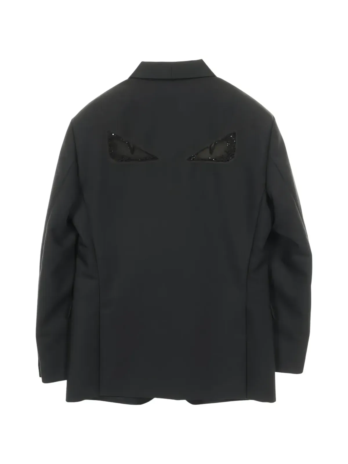 Fendi Pre-Owned Bugseye シングルブレストジャケット（ブラック） - 画像2