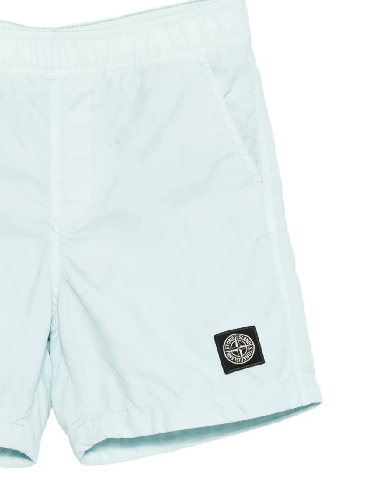 Stone Island Junior Compassロゴパッチ付きスイムショーツ - ブルー - 画像3