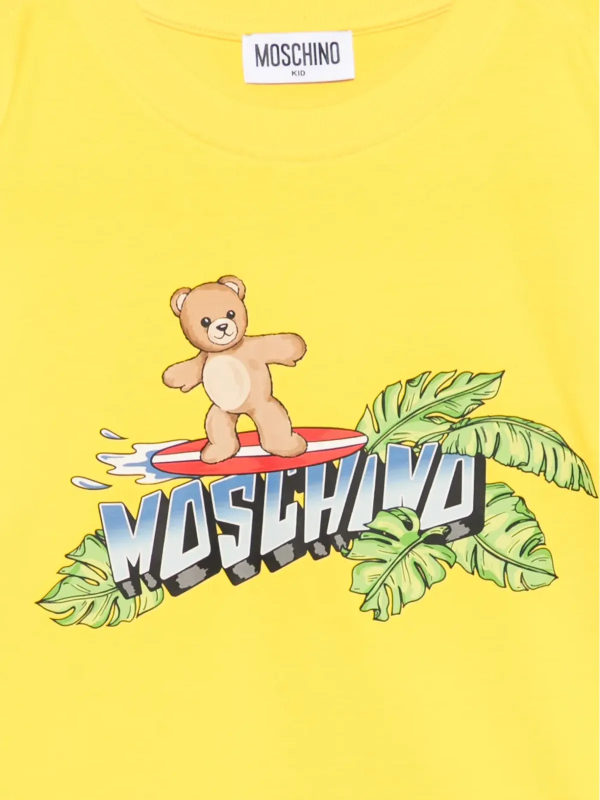 Moschino Kids プリント付きクルーネックTシャツ - Yellow - 画像3