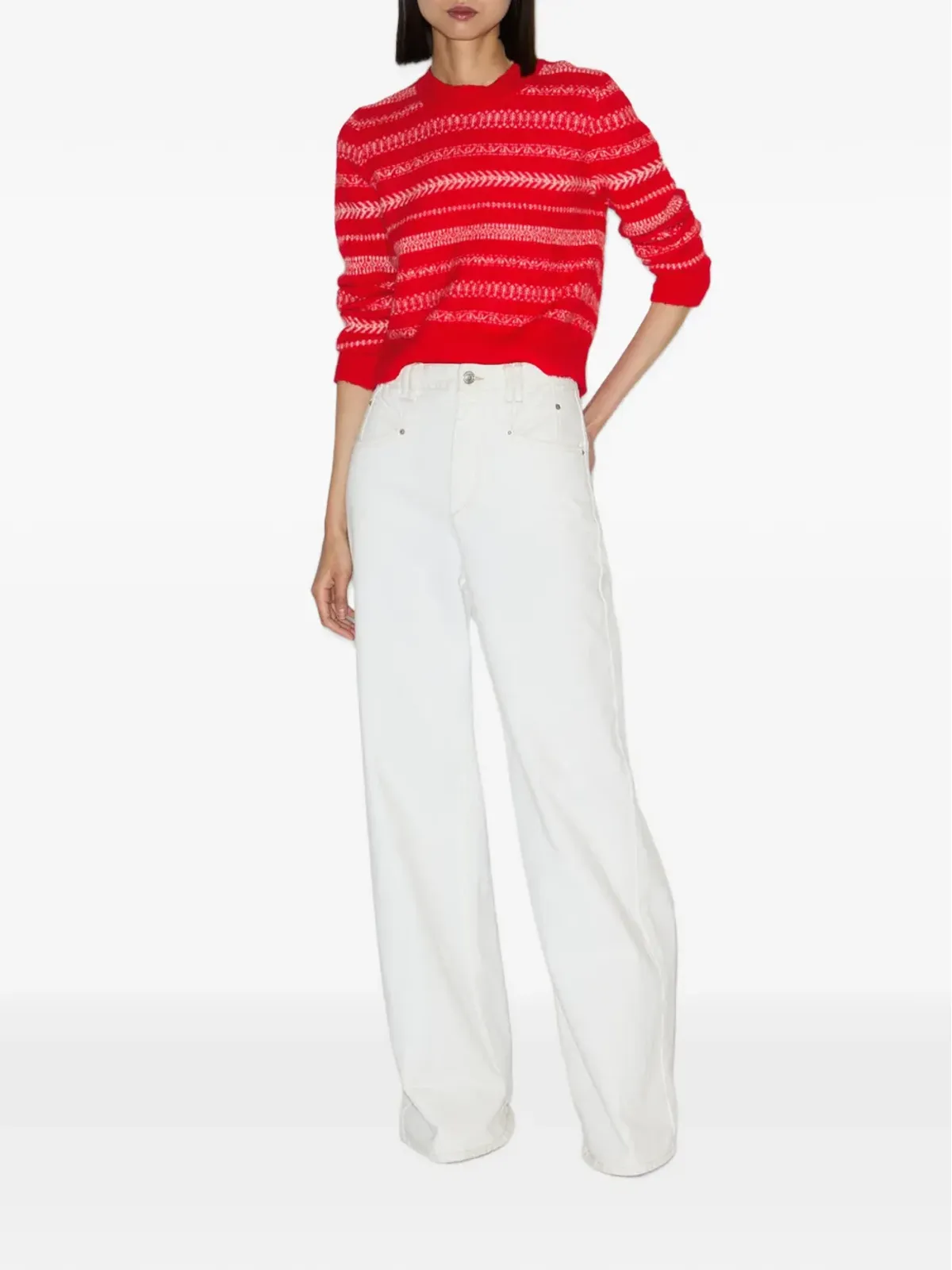 MARANT ÉTOILE Amity ジャカード編みニットセーター - 画像2