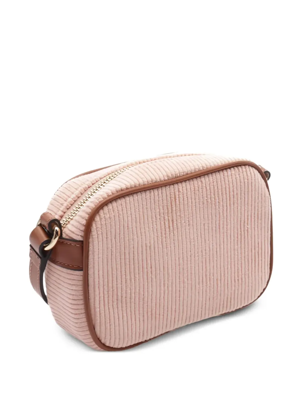 Chloé Pre-Owned 20s レザー コーデュロイ ショルダーバッグ - ピンク - 画像2