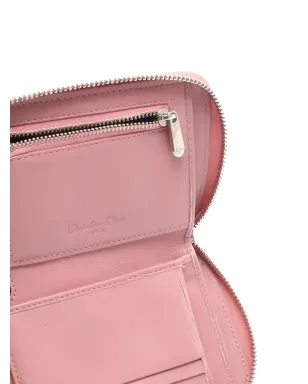 Christian Dior Pre-Owned レディディオール カナージュ レザー ウォレット ピンク - サムネイル3
