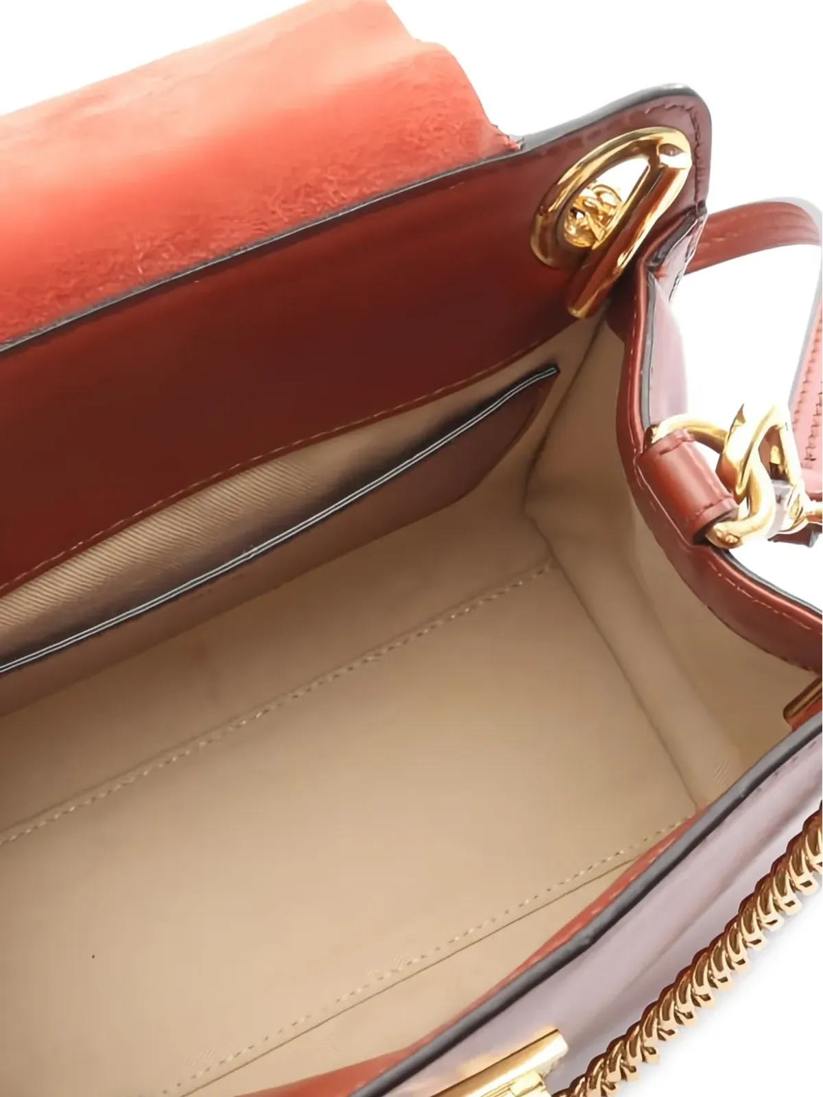 Chloé Pre-Owned アニー チェーンストラップ レザー ショルダーバッグ - 画像3