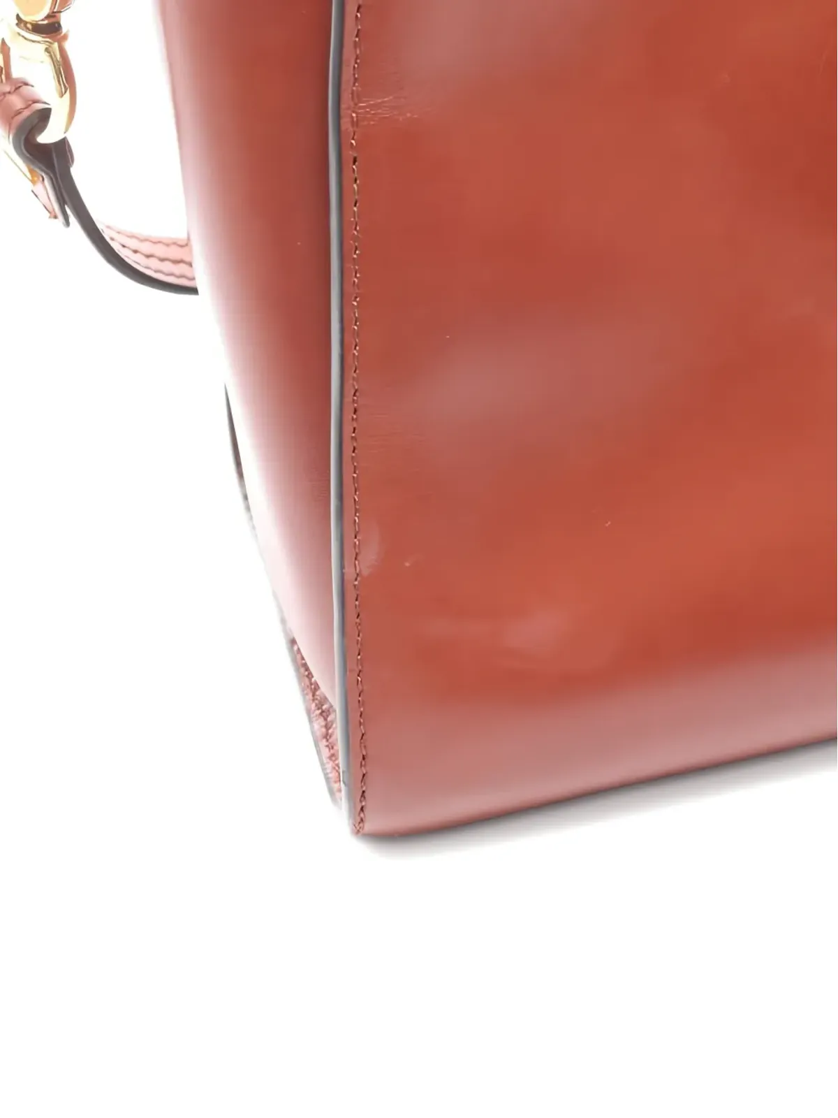 Chloé Pre-Owned アニー チェーンストラップ レザー ショルダーバッグ - 画像4
