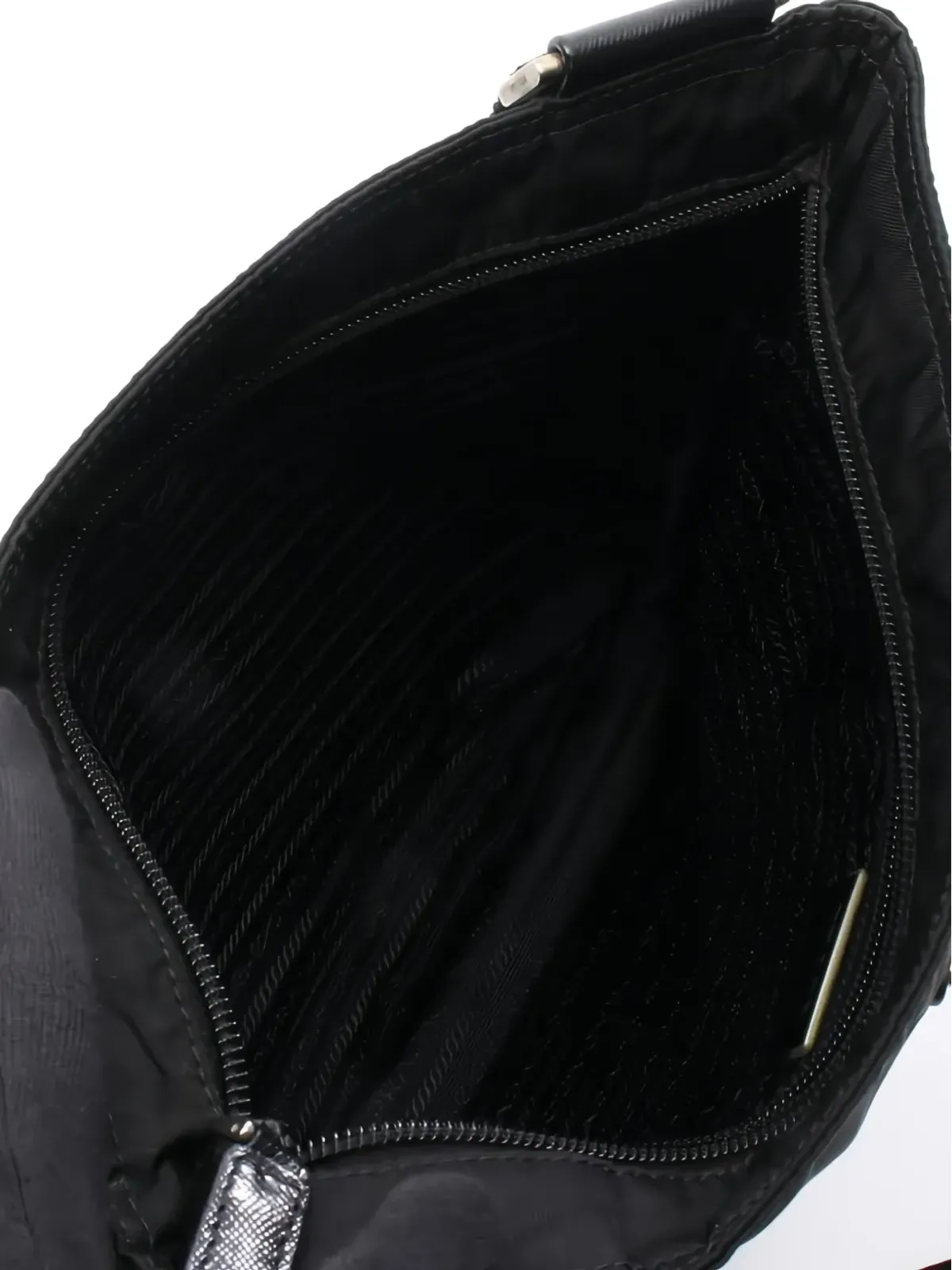 Prada Pre-Owned 2010年代 レザー×ナイロン ショルダーバッグ - 画像3