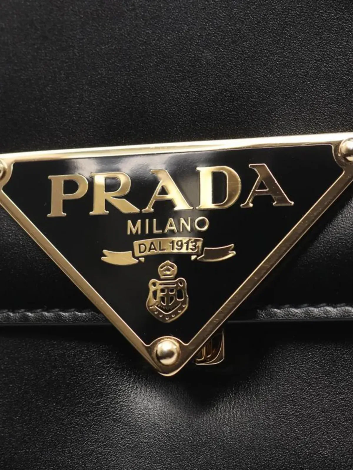 Prada Pre-Owned エンブレム レザー ショルダーバッグ - 画像5