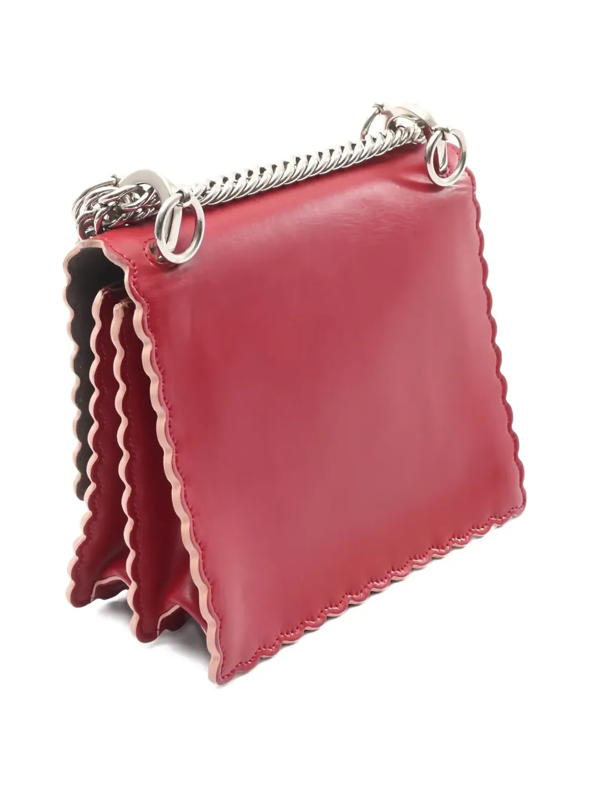Fendi Pre-Owned ミニ Kan チェーンストラップ レザー サッチェル バッグ - 画像2