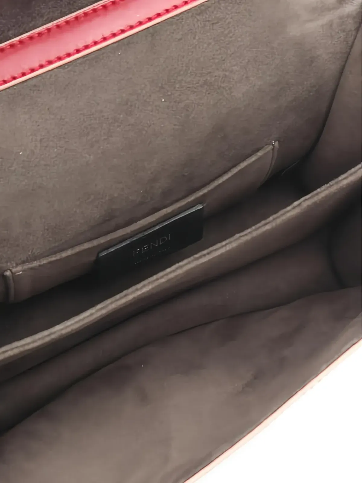 Fendi Pre-Owned ミニ Kan チェーンストラップ レザー サッチェル バッグ - 画像3