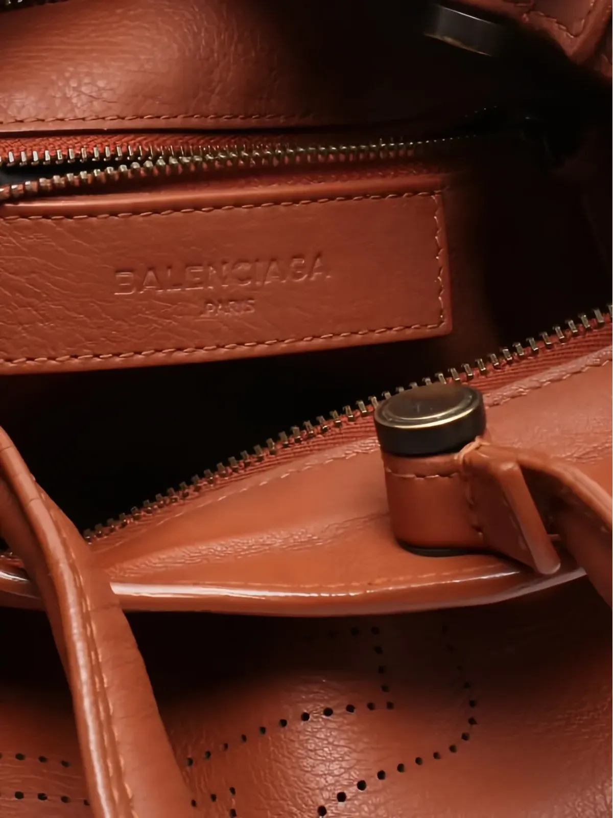 Balenciaga Pre-Owned ブラックアウトシティ トートバッグ - ブラウン - 画像5