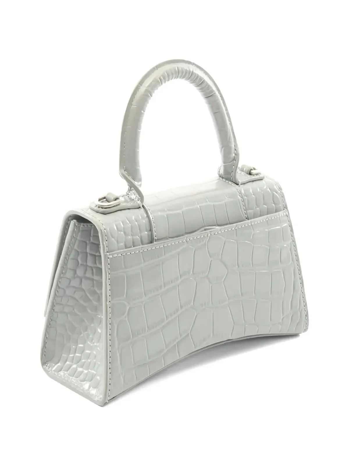 Balenciaga Pre-Owned Hourglass クロコ型押しレザートートバッグ - 画像2