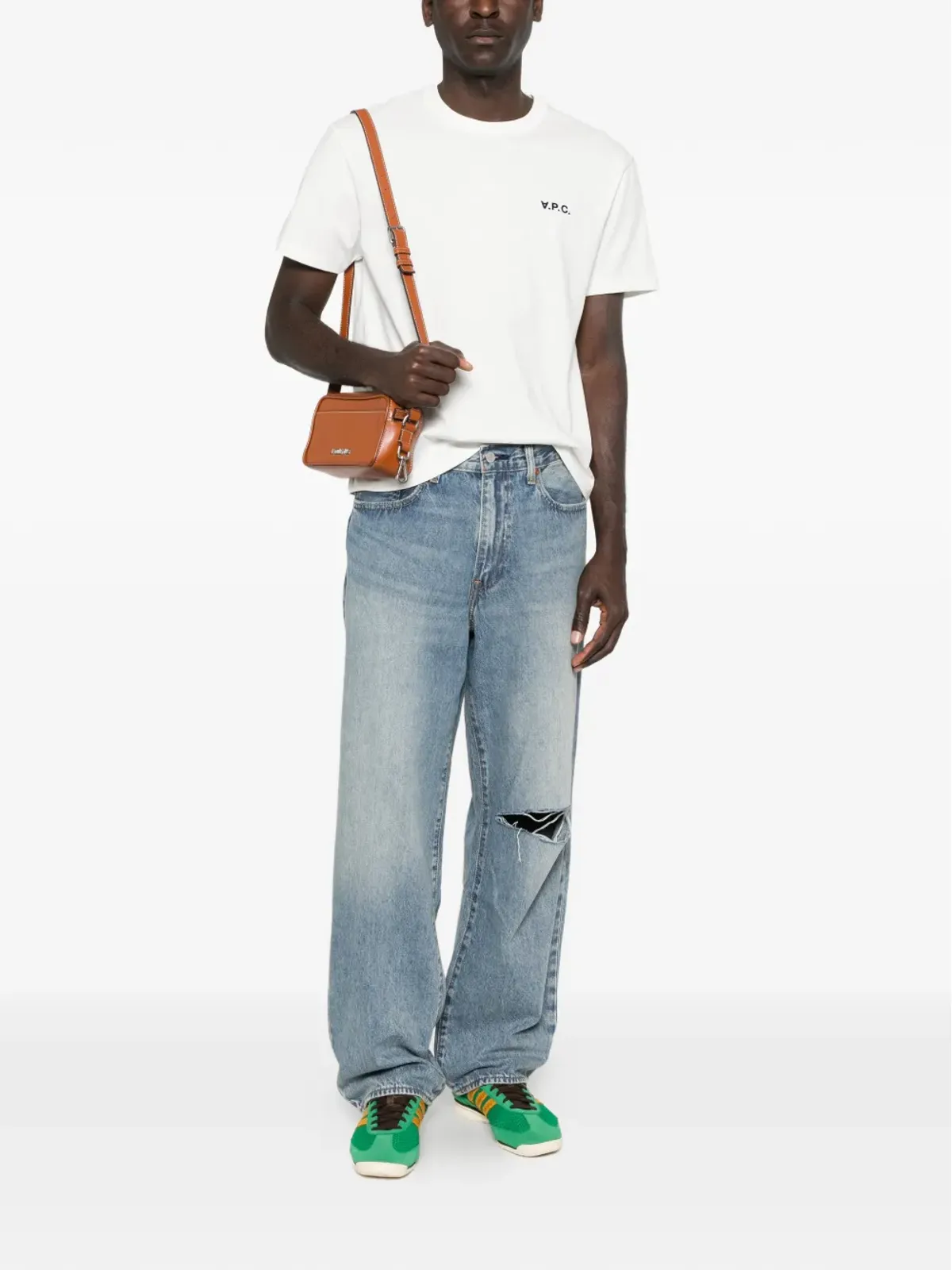 Levi's 578 Baggy ripped-knee jeans - Blue - 画像2