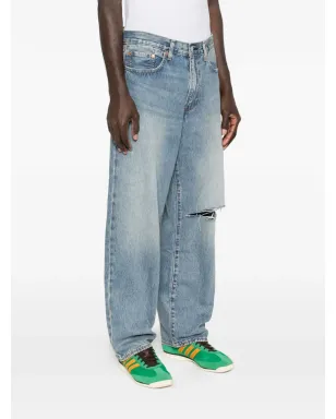 Levi's 578 Baggy ripped-knee jeans - Blue - サムネイル3