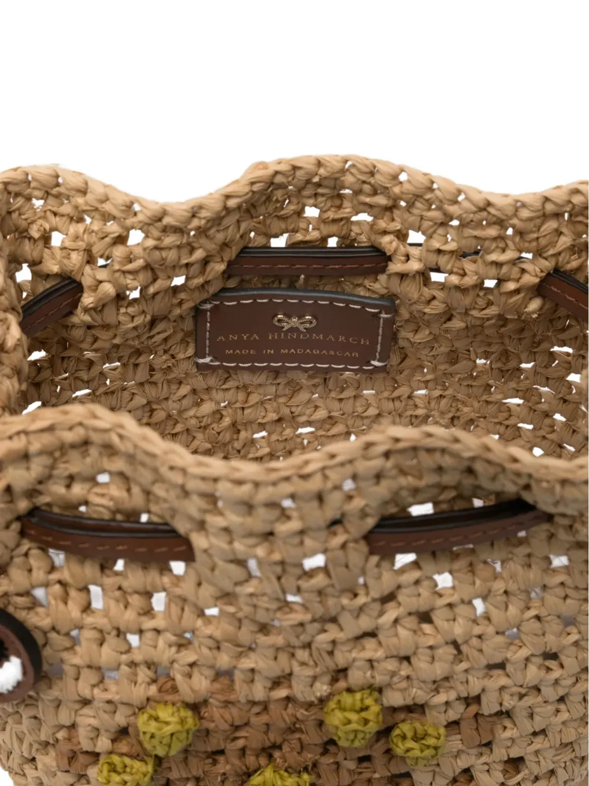 Anya Hindmarch アイレットディテール ドローストリング ミニバッグ - 画像5