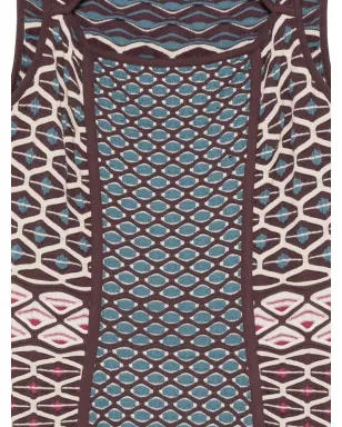 Missoni Pre-Owned 2010年代 パターン柄 ミディドレス - ブラウン - サムネイル3