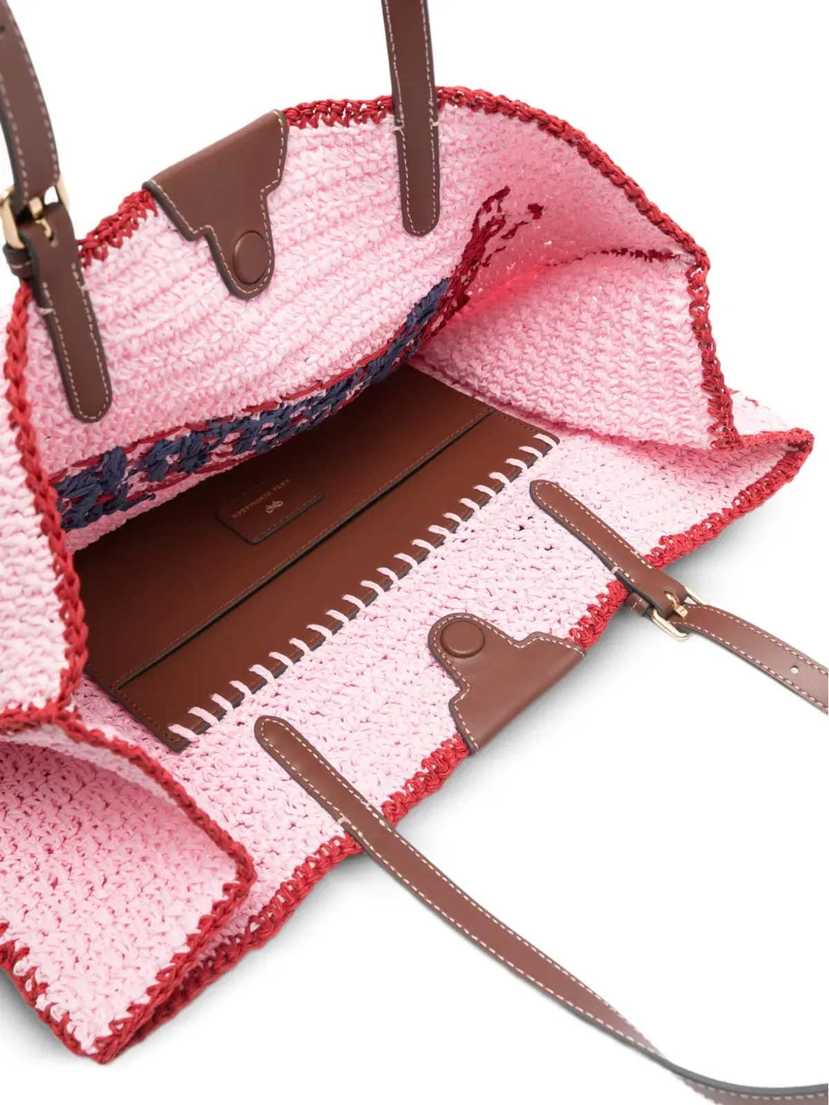 Anya Hindmarch アップリケ付きトートバッグ - 画像5