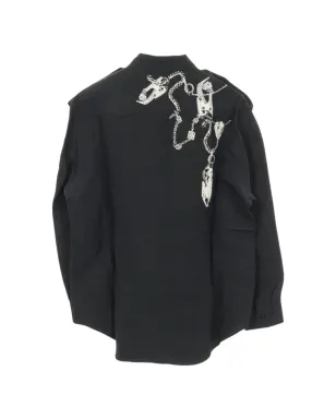 Burberry Pre-Owned バックプリント長袖シャツ（2010年代） - サムネイル2