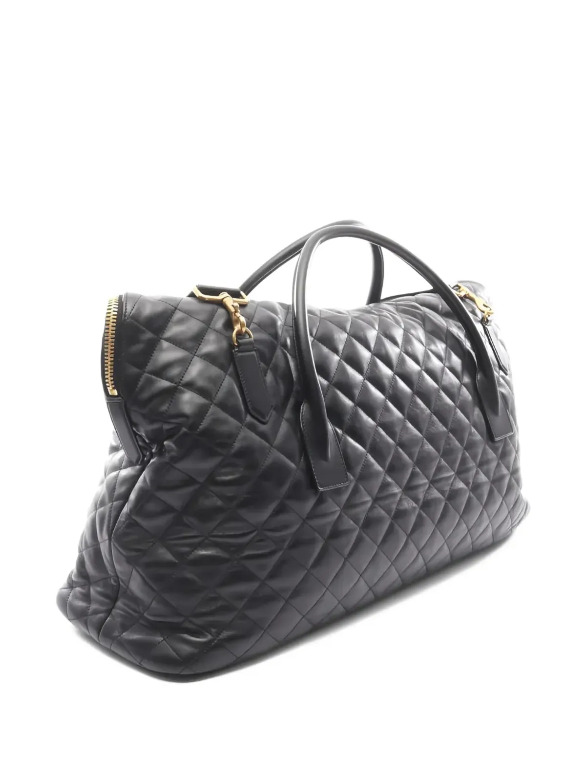 Saint Laurent Pre-Owned 2010s ボストン・ジャイアント・キルティング・レザートートバッグ - 画像2