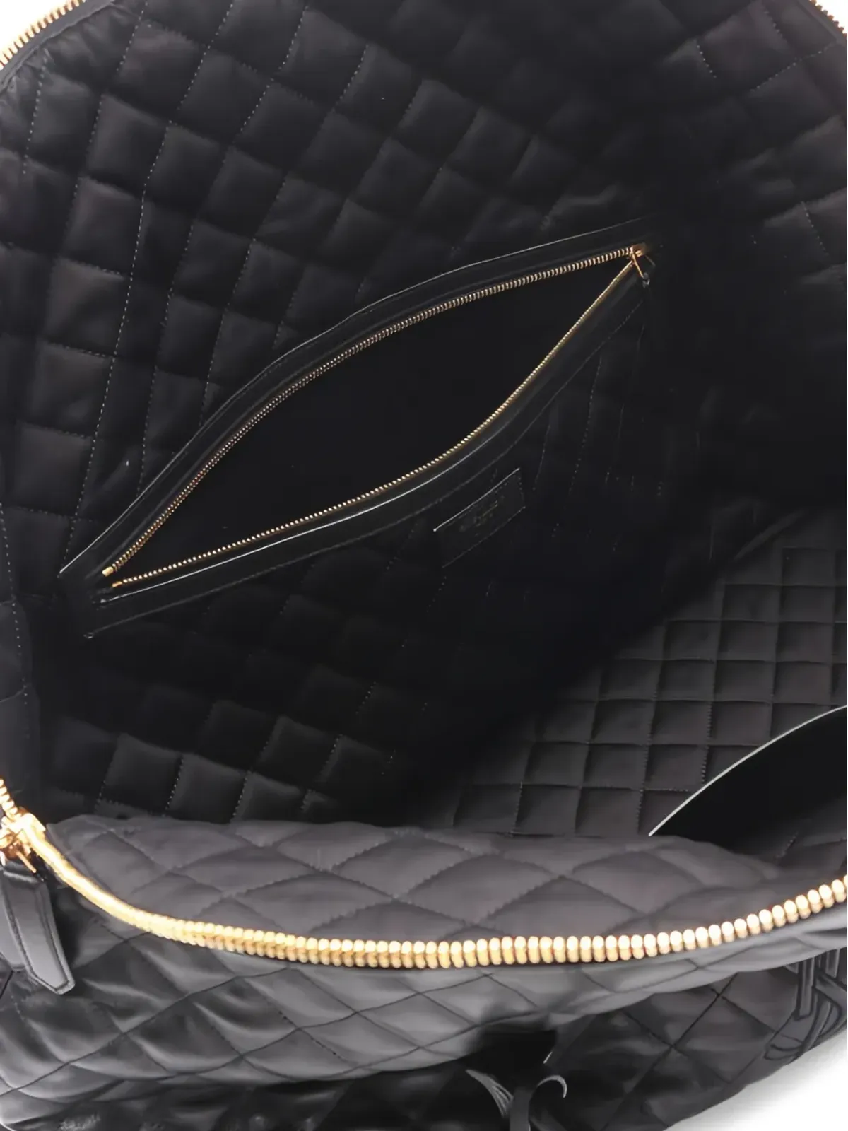 Saint Laurent Pre-Owned 2010s ボストン・ジャイアント・キルティング・レザートートバッグ - 画像3