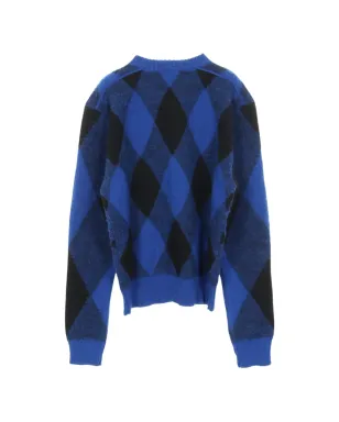 Burberry Pre-Owned 2020年代 アーガイルチェック クルーネックセーター - サムネイル2