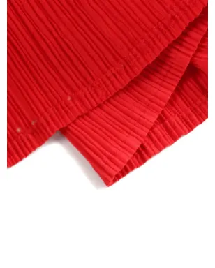 Issey Miyake ビンテージ プリーツミディスカート レッド - サムネイル4