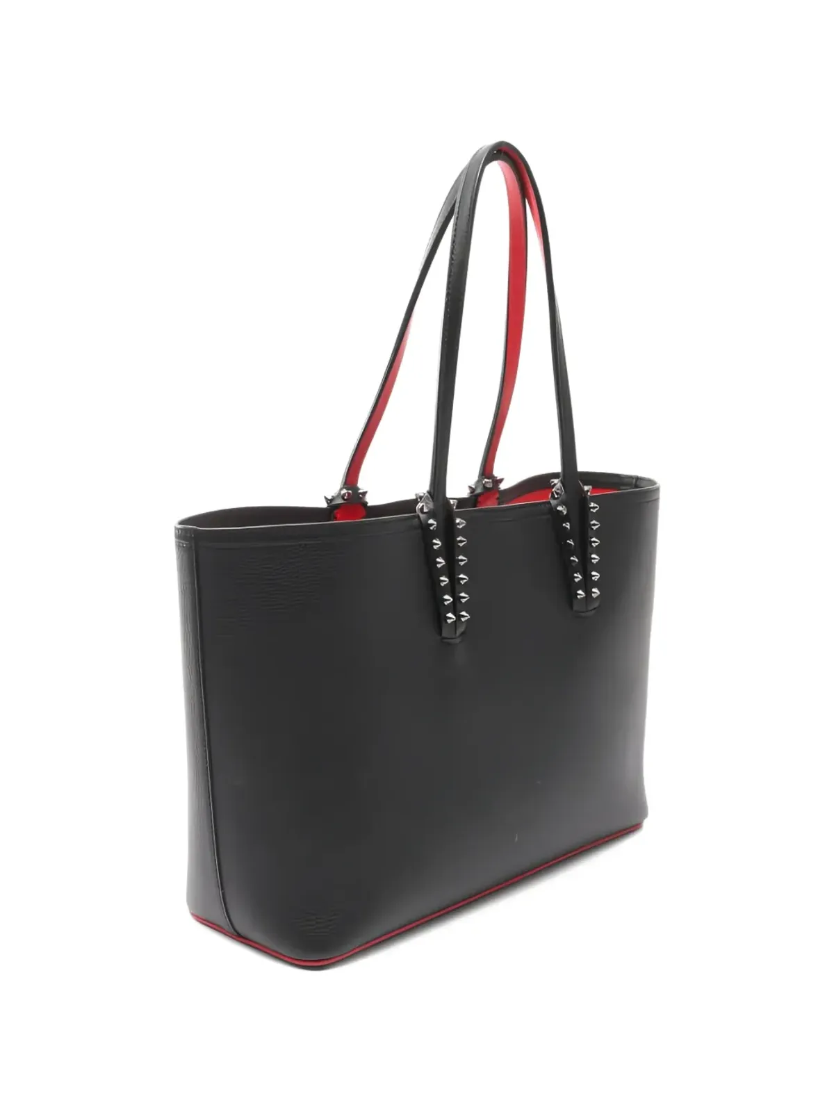 Christian Louboutin ビンテージ 2000年代 小さめ Cabata スタッズ レザートートバッグ - 画像2