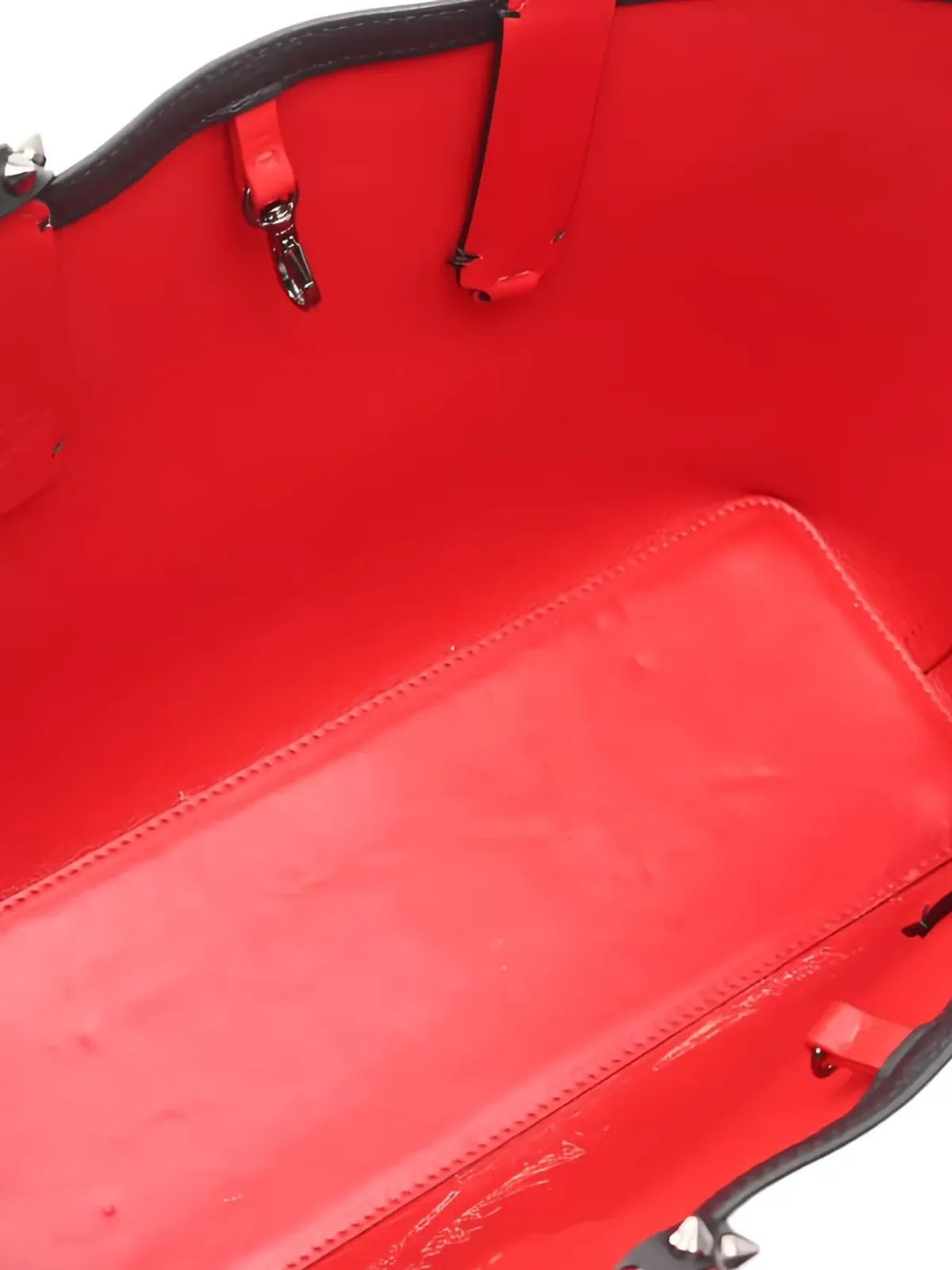 Christian Louboutin ビンテージ 2000年代 小さめ Cabata スタッズ レザートートバッグ - 画像3
