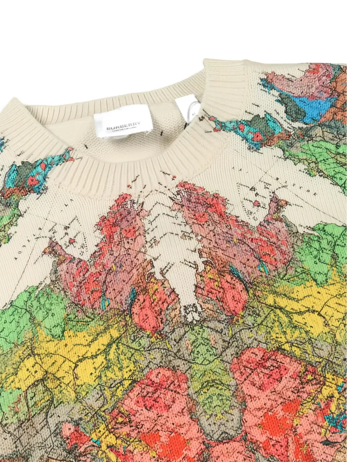 Burberry Pre-Owned マッププリントセーター - 画像4