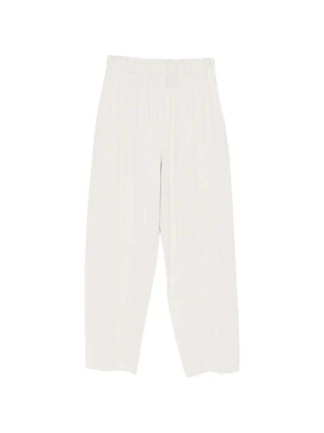 Issey Miyake Issey Miyake プリーツ入りクロップドパンツの商品画像