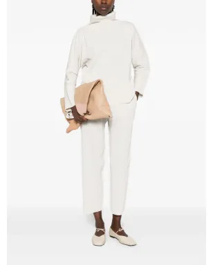 Issey Miyake プリーツ入りクロップドパンツ - サムネイル2