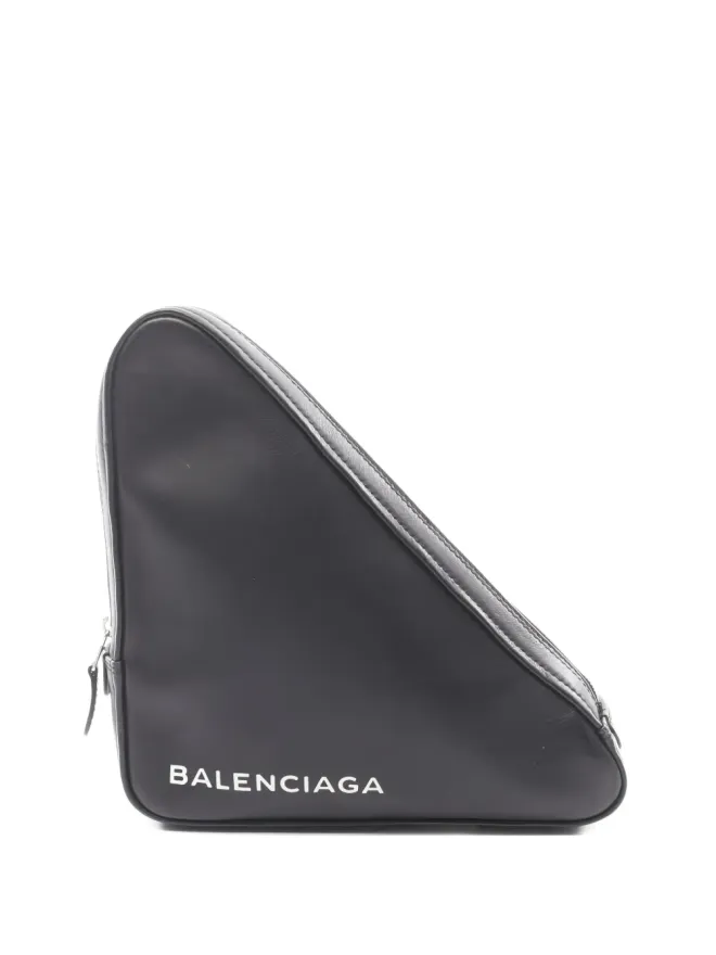 Balenciaga Pre-Owned Balenciaga Pre-Owned 三角形レザー クラッチバッグの商品画像