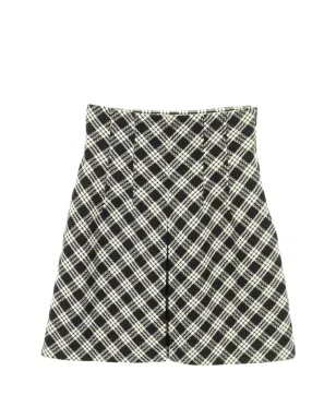 Christian Dior Pre-Owned チェック柄ボックスプリーツスカート - サムネイル1