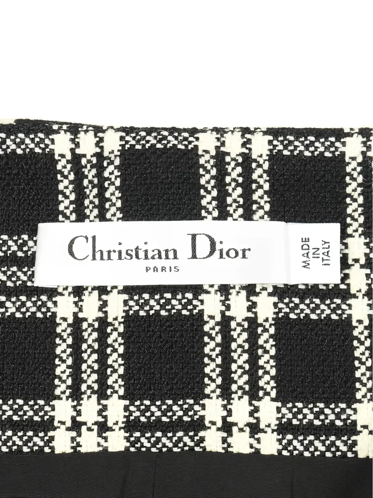 Christian Dior Pre-Owned チェック柄ボックスプリーツスカート - 画像3