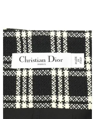 Christian Dior Pre-Owned チェック柄ボックスプリーツスカート - サムネイル3