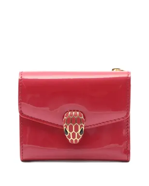 Bvlgari Pre-Owned 2010年代 二つ折り蛇革財布 - レッド - サムネイル1
